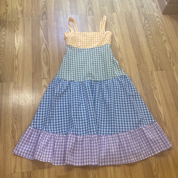 SOLD OUT SOLD Tiered pastel summer maxi Dress Wom - Picture 3 of 17